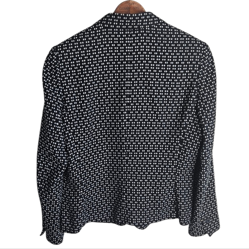 Anne Klein One-button Black abd White Blazer, Size 14 - Picture 6 of 7